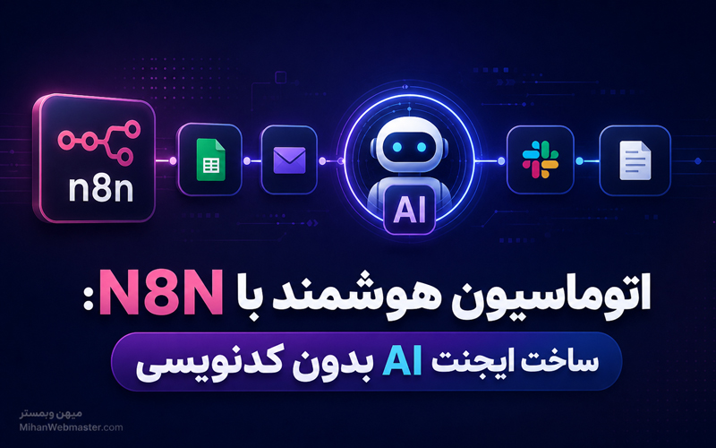 اتوماسیون هوشمند با N8N: ساخت ایجنت AI بدون کدنویسی