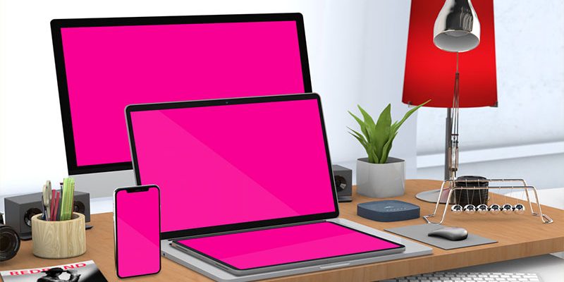 موکاپ حالت ریسپانسیو در دیوایس های مختلف